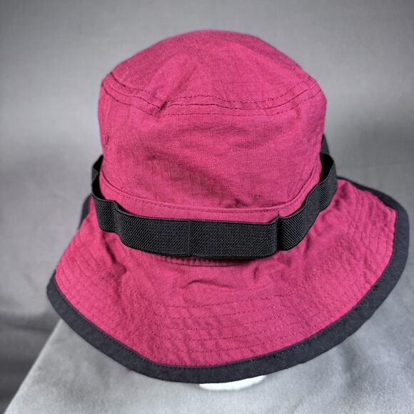 Nike Hat Bucket Fitted‎ Mens Small Burgundy Dri-FIT Chin Cord Boonie CU6611-692 - Picture 6 of 12